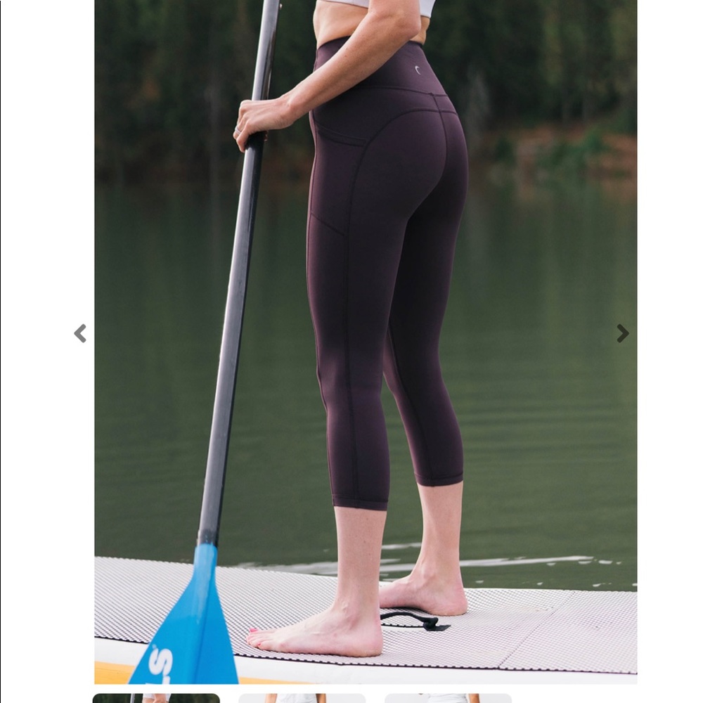 Zyia wine pocket brilliant high rise capris 20” 16-18